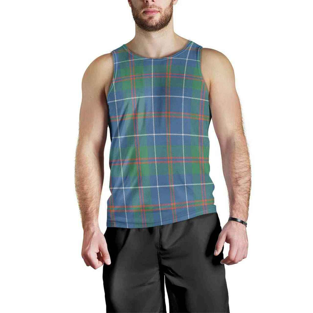 MacHardy Ancient Tartan Plaid Men Tank Top