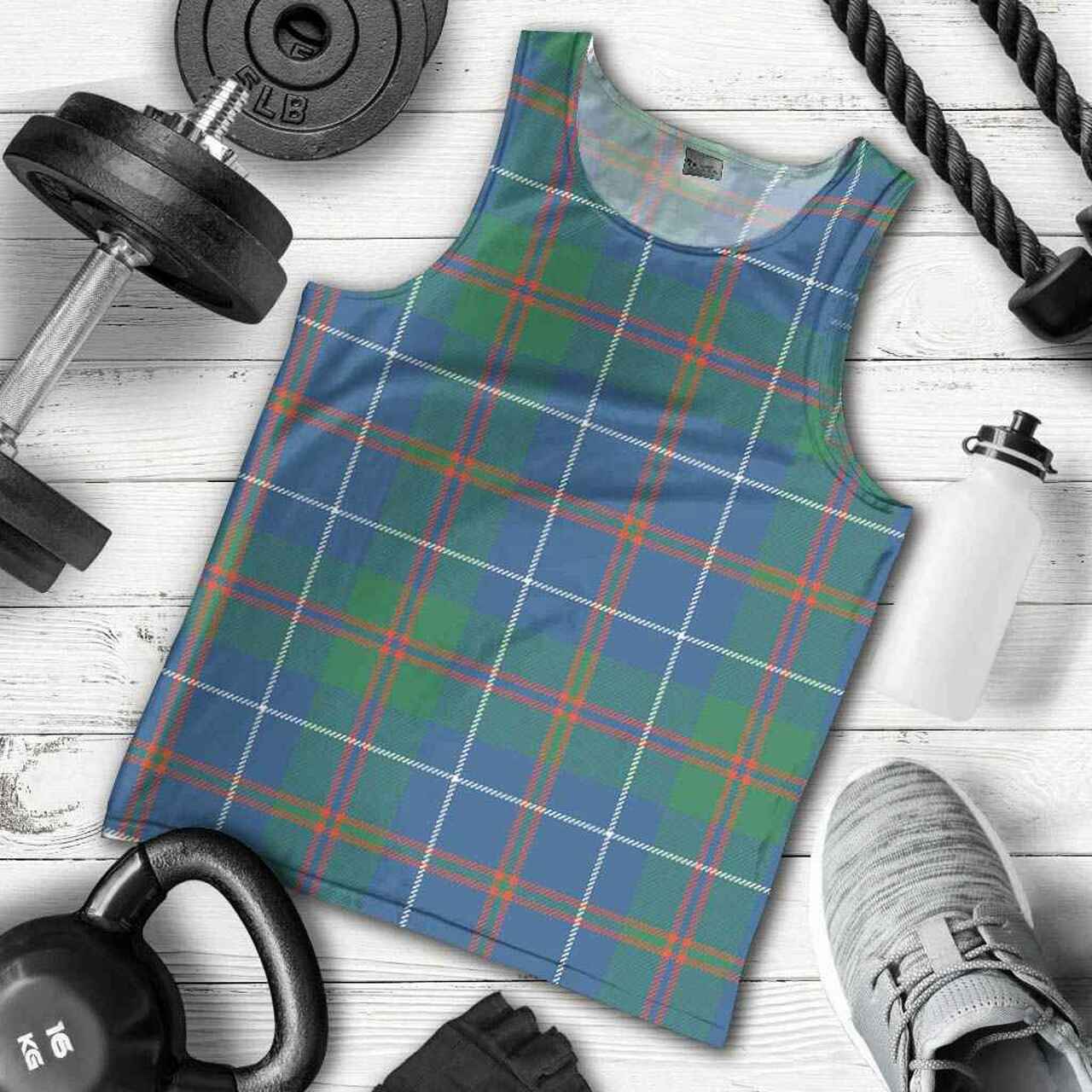 MacHardy Ancient Tartan Plaid Men Tank Top