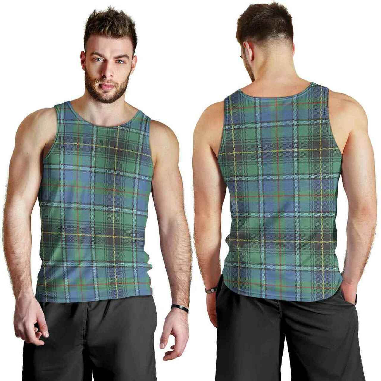 MacInnes Ancient Tartan Plaid Men Tank Top