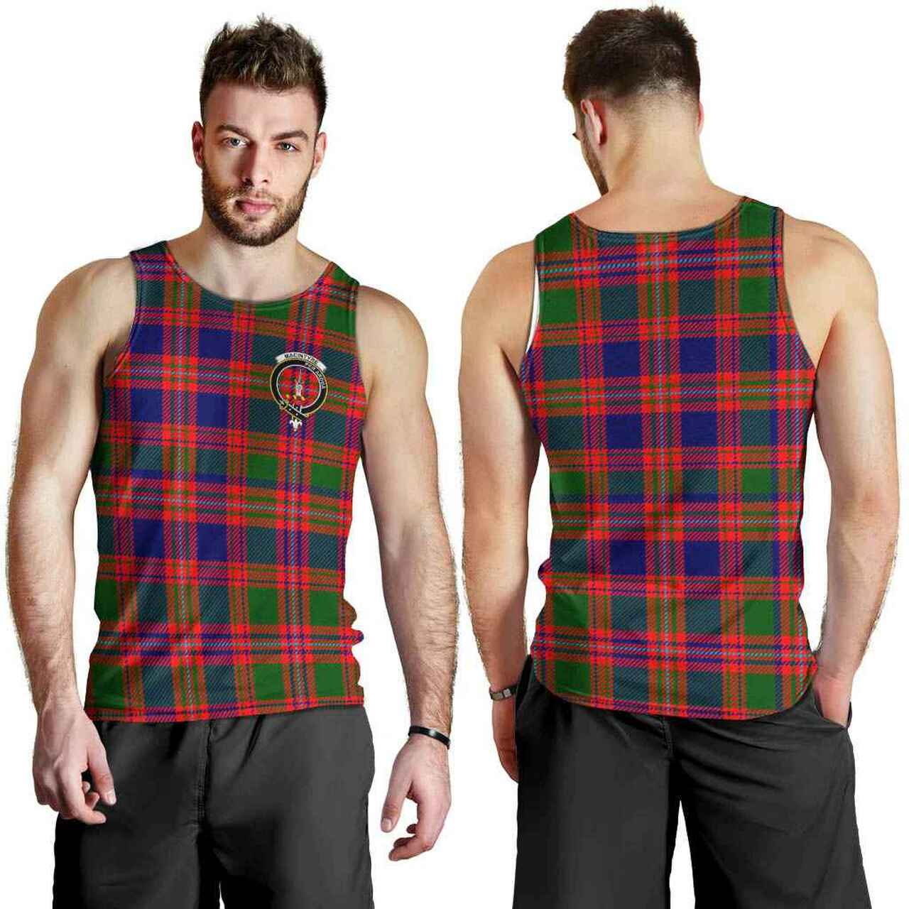 MacIntyre Tartan Crest Men Tank Top