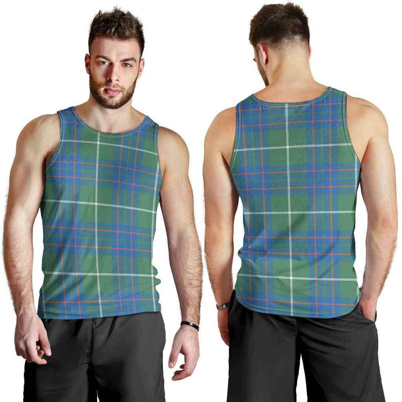 MacIntyre Hunting Ancient Tartan Plaid Men Tank Top