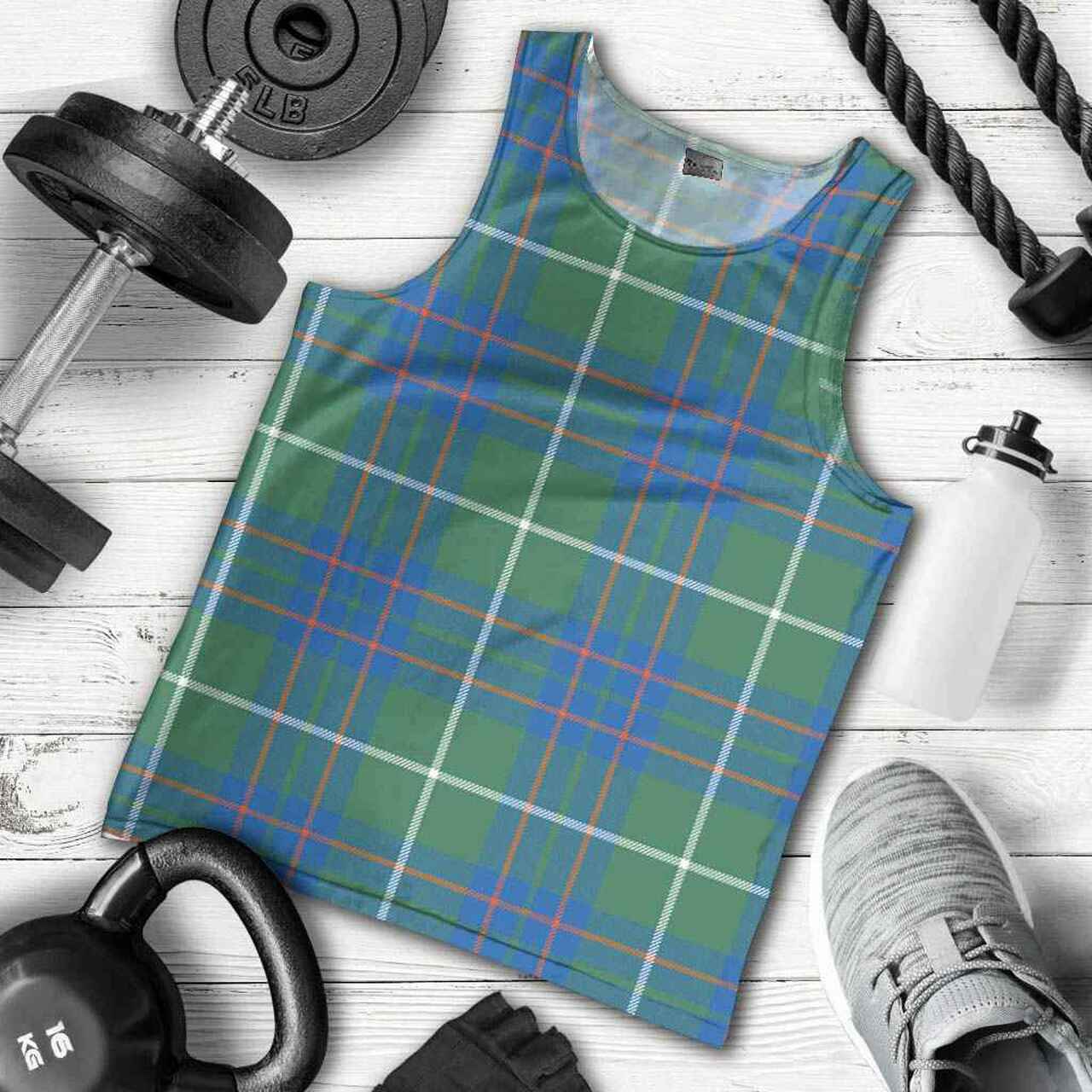 MacIntyre Hunting Ancient Tartan Plaid Men Tank Top