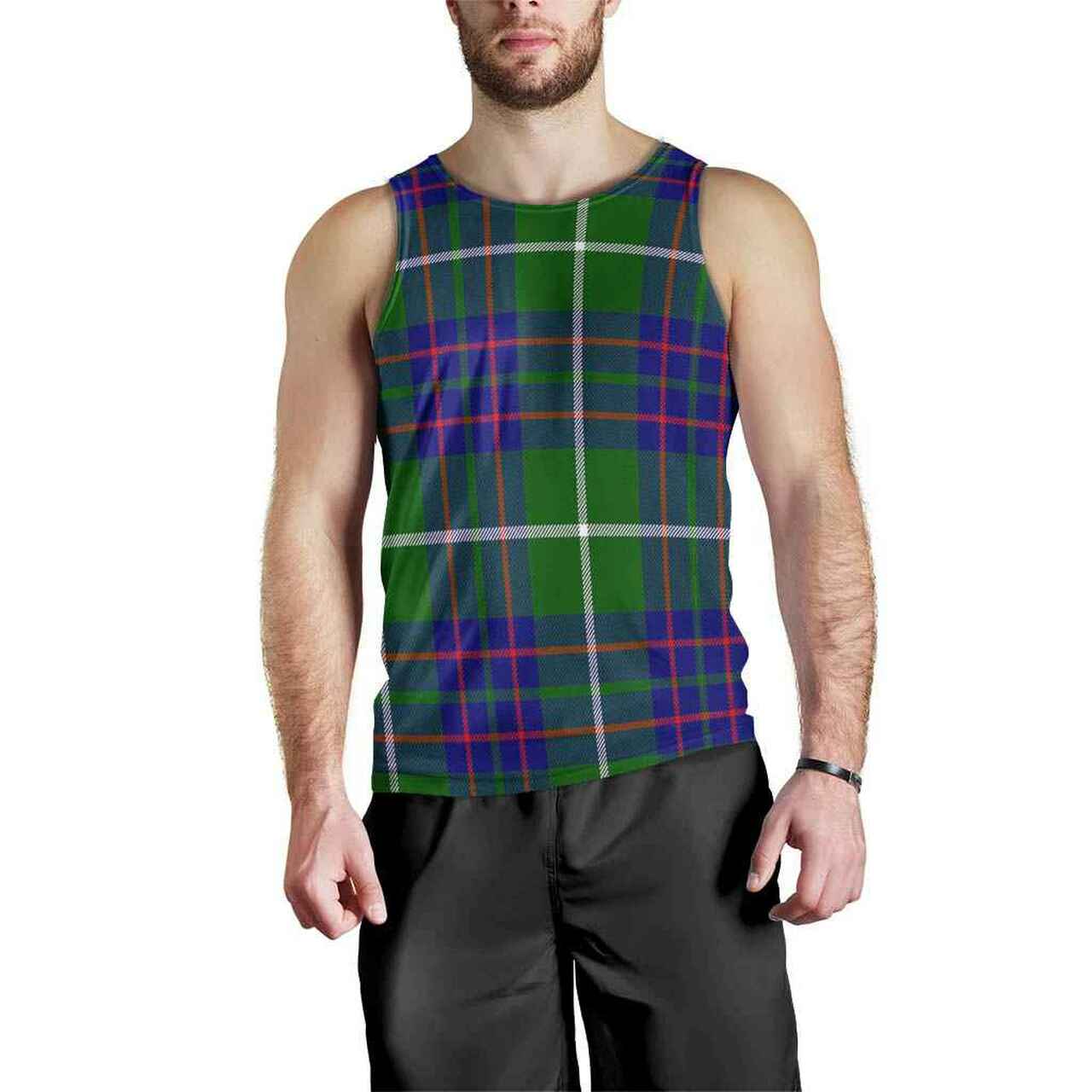 MacIntyre Hunting Modern Tartan Plaid Men Tank Top