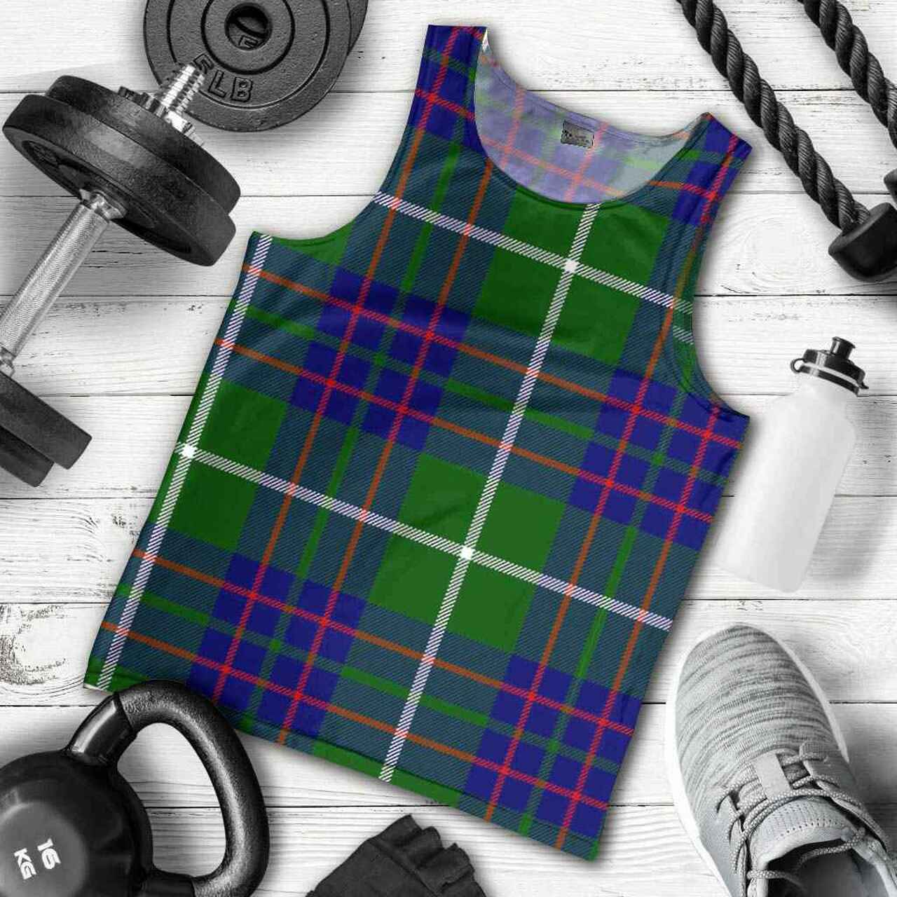 MacIntyre Hunting Modern Tartan Plaid Men Tank Top