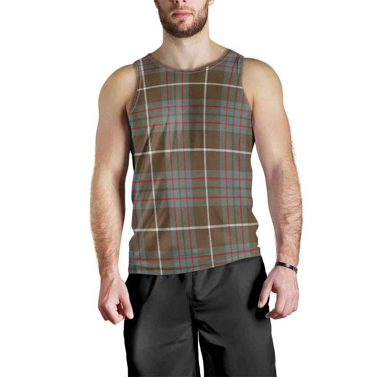 MacIntyre Hunting Weathered Tartan Plaid Men Tank Top