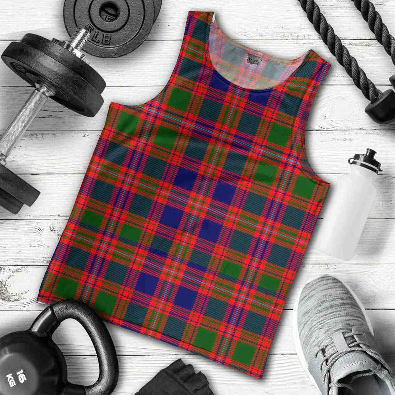 MacIntyre Modern Tartan Plaid Men Tank Top