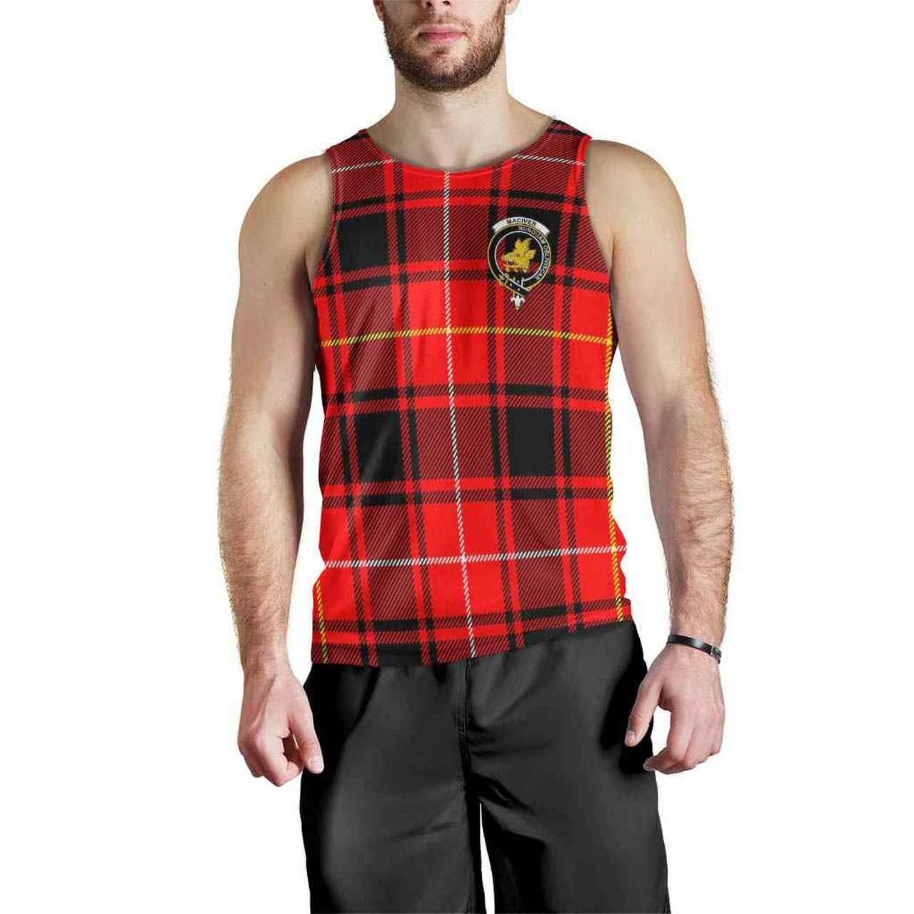 MacIver Tartan Crest Men Tank Top