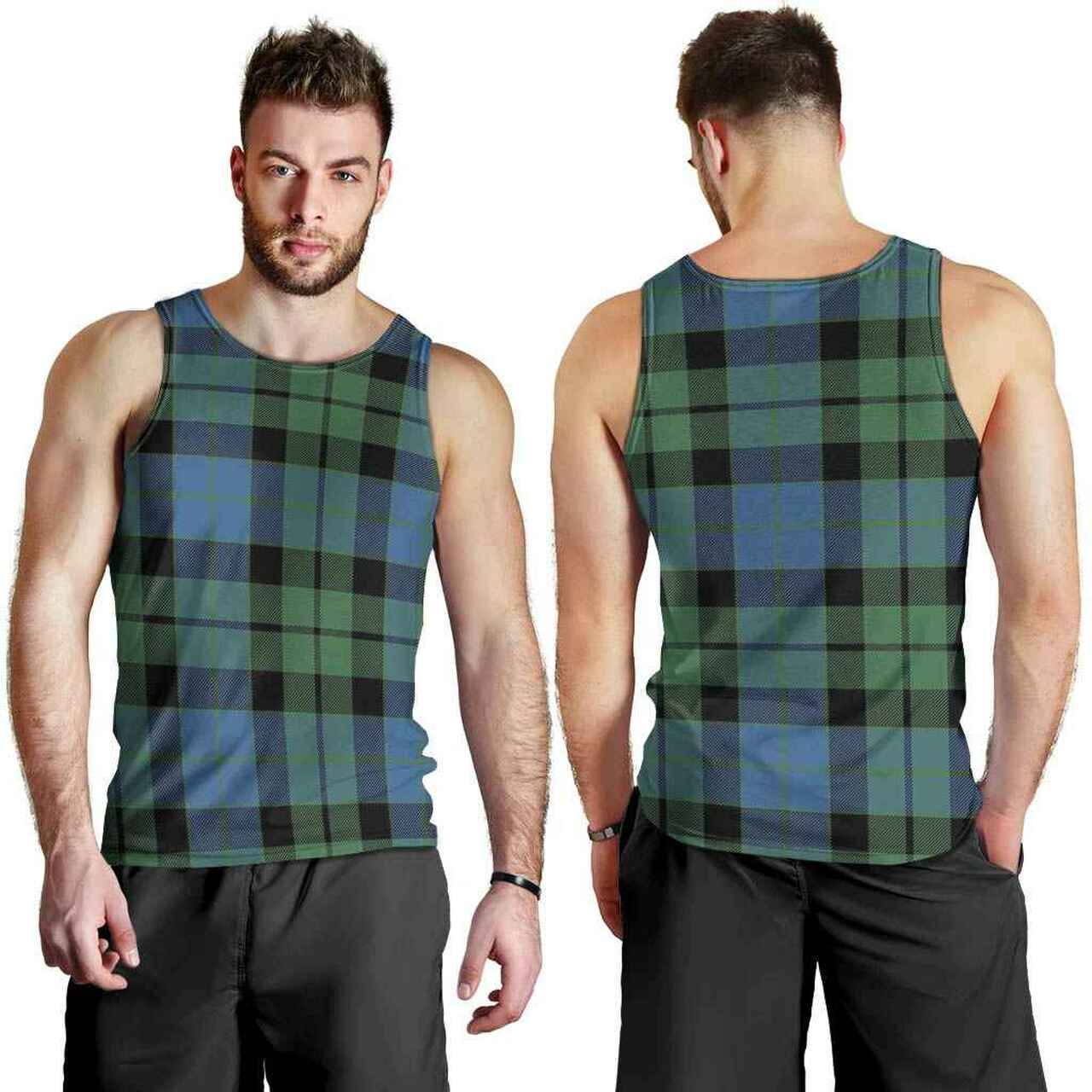 MacKay Ancient Tartan Plaid Men Tank Top