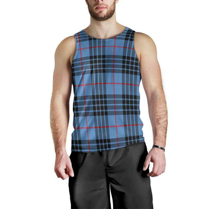 MacKay Blue Tartan Plaid Men Tank Top