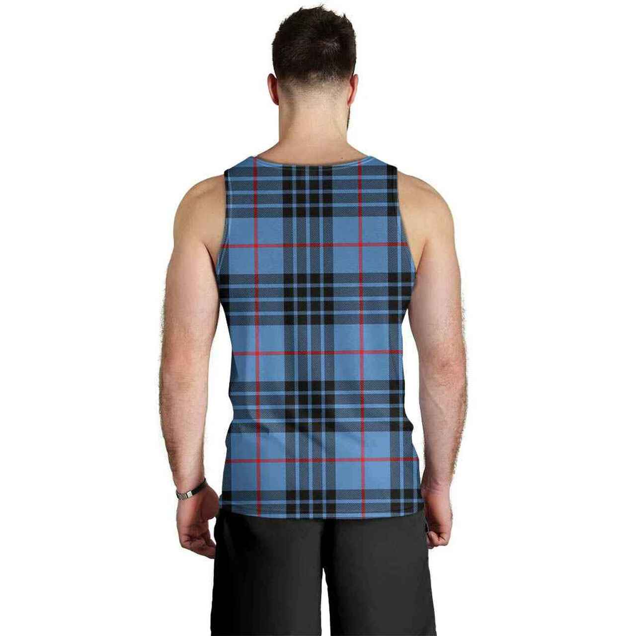 MacKay Blue Tartan Plaid Men Tank Top