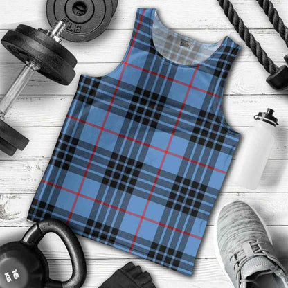 MacKay Blue Tartan Plaid Men Tank Top