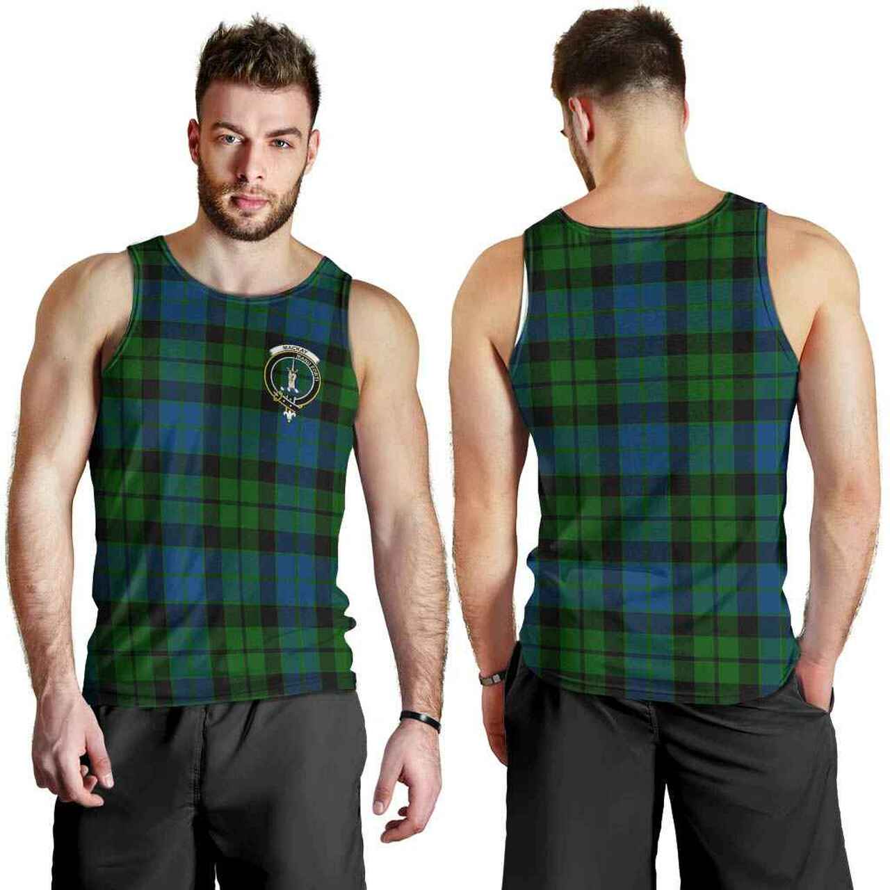 MacKay Tartan Crest Men Tank Top