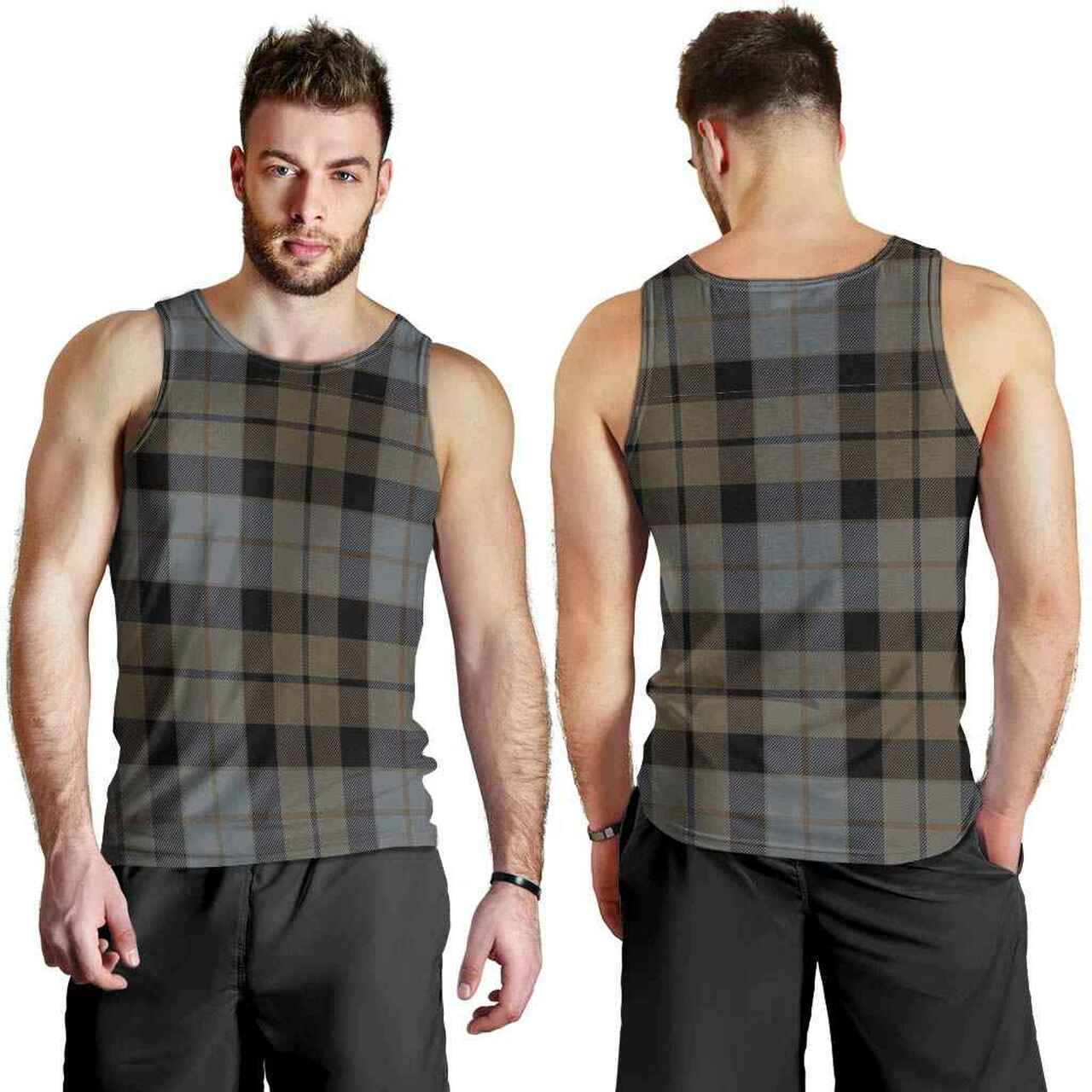 MacKay Weathered Tartan Plaid Men Tank Top