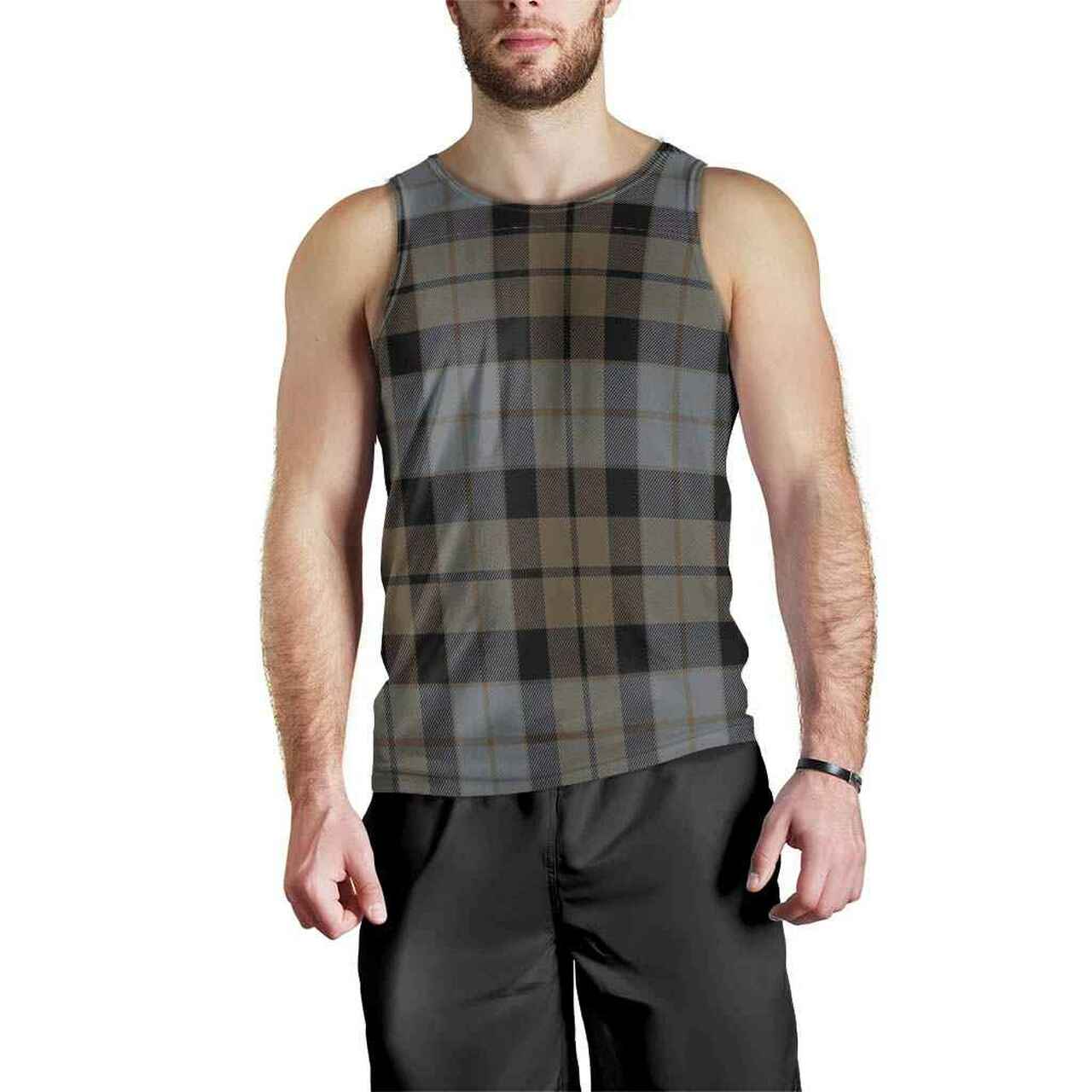 MacKay Weathered Tartan Plaid Men Tank Top