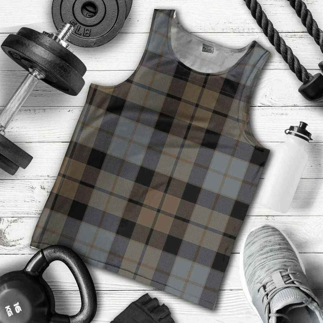 MacKay Weathered Tartan Plaid Men Tank Top