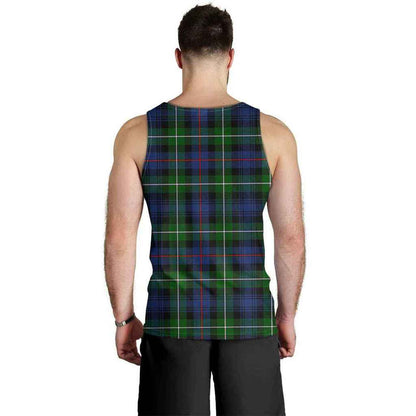 MacKenzie Modern Tartan Plaid Men Tank Top