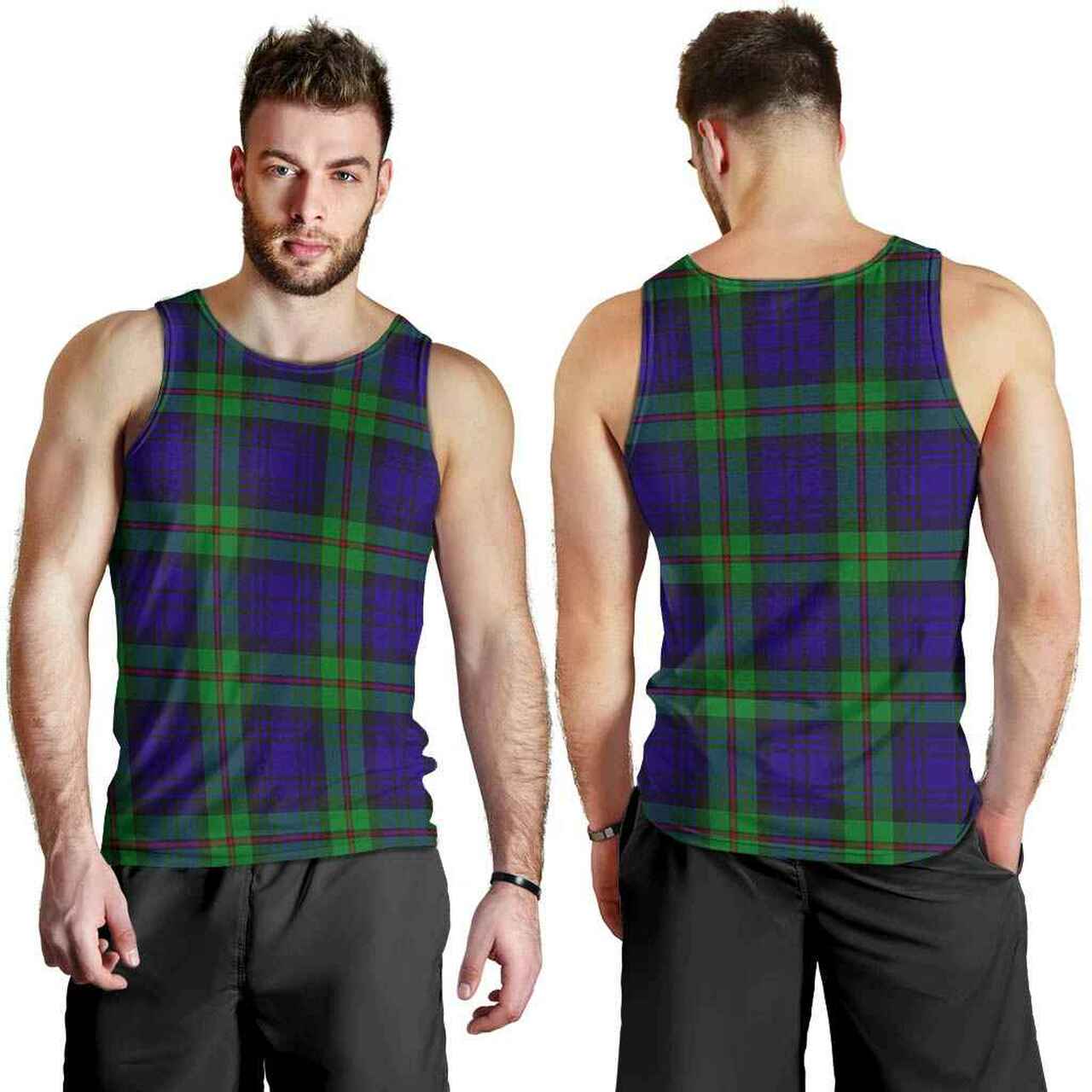 MacKinlay Modern Tartan Plaid Men Tank Top