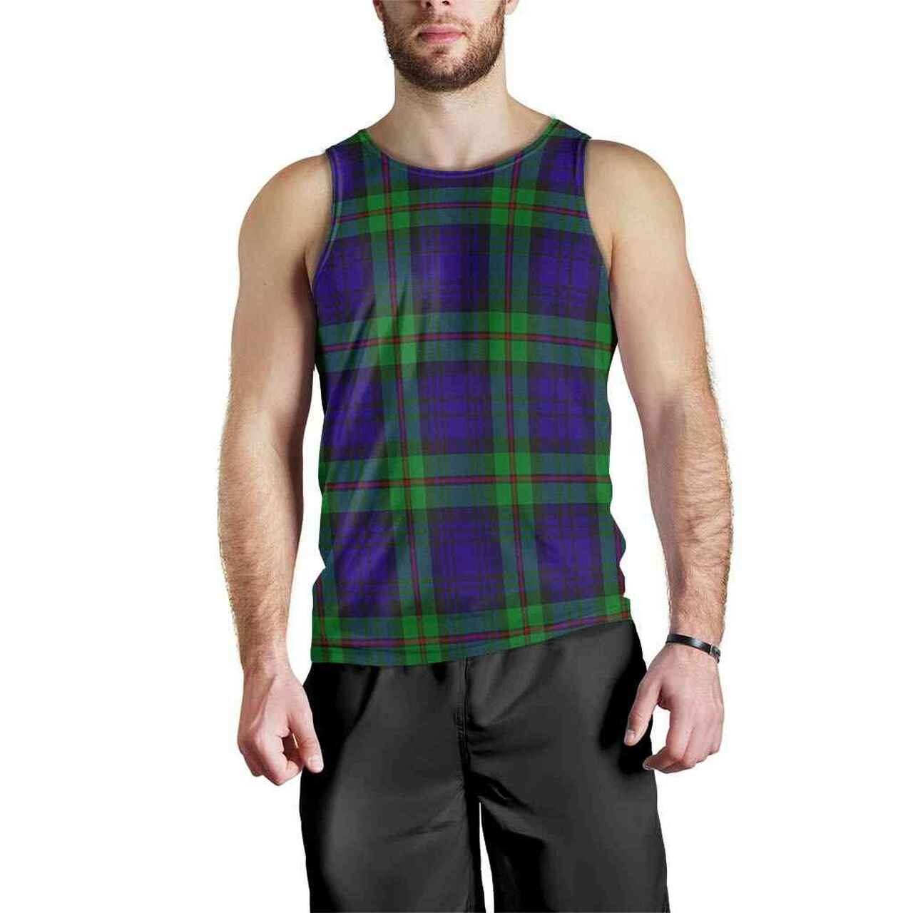 MacKinlay Modern Tartan Plaid Men Tank Top