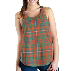 MacKinnon Ancient Tartan Plaid Women Racerback Tank