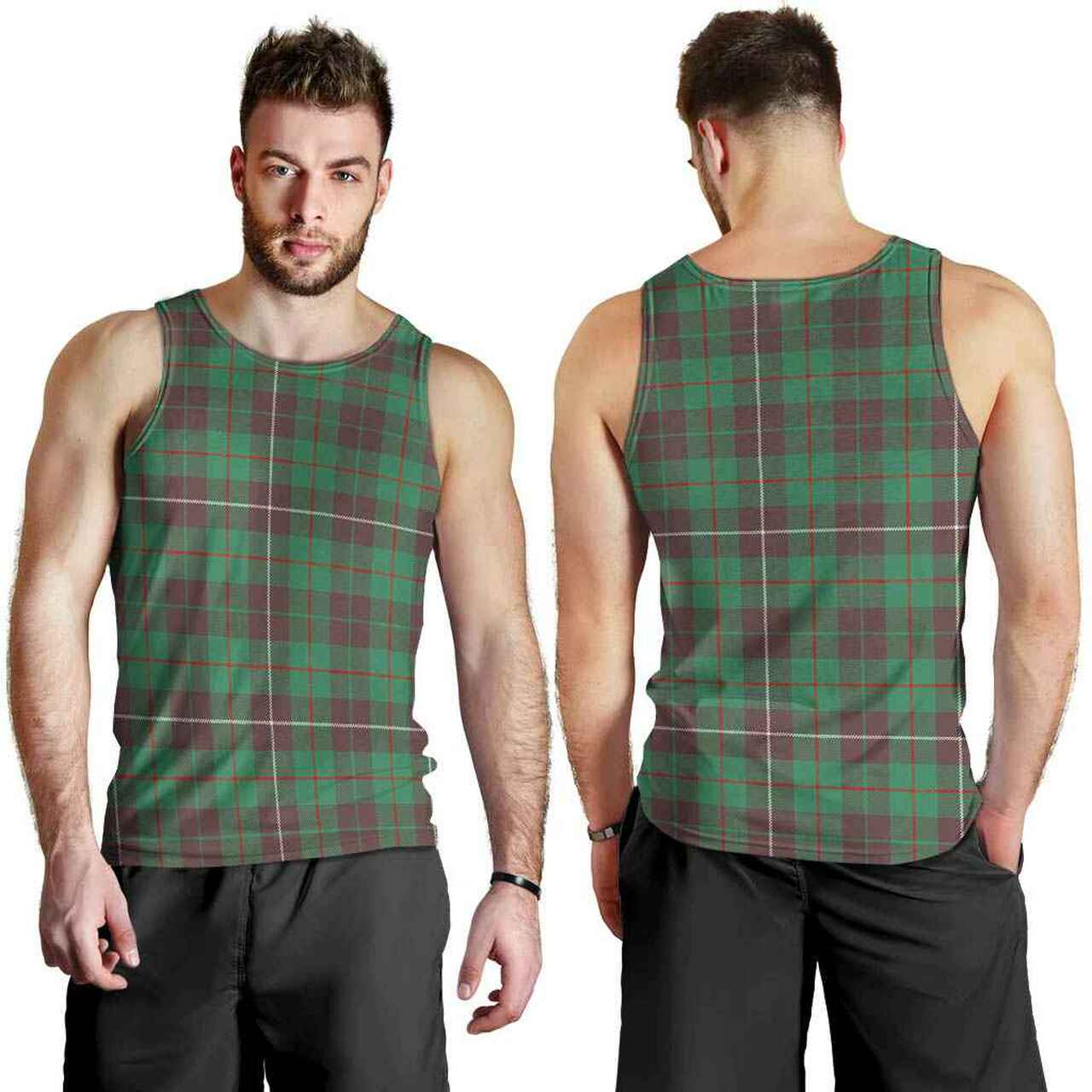 MacKinnon Hunting Ancient Tartan Plaid Men Tank Top