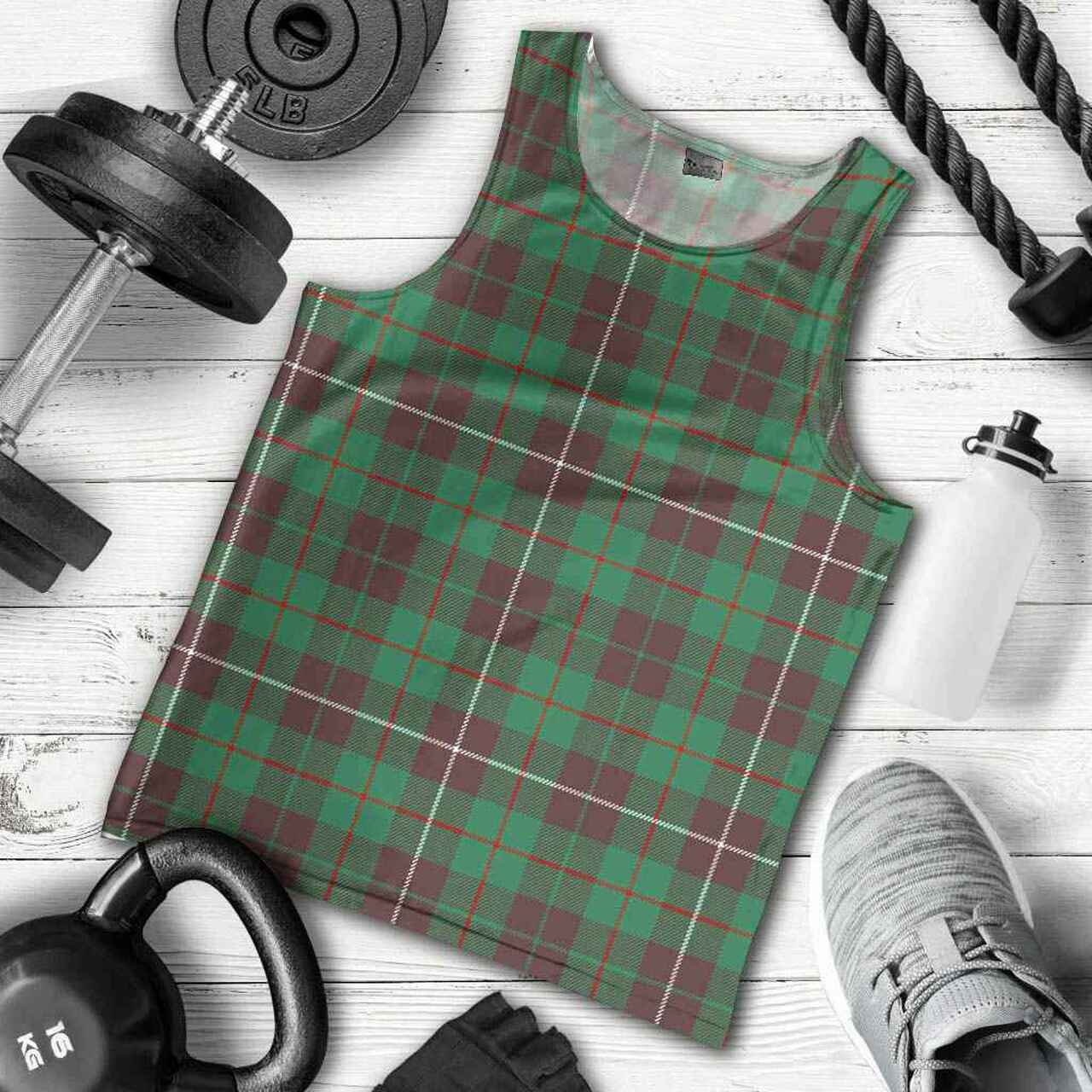 MacKinnon Hunting Ancient Tartan Plaid Men Tank Top