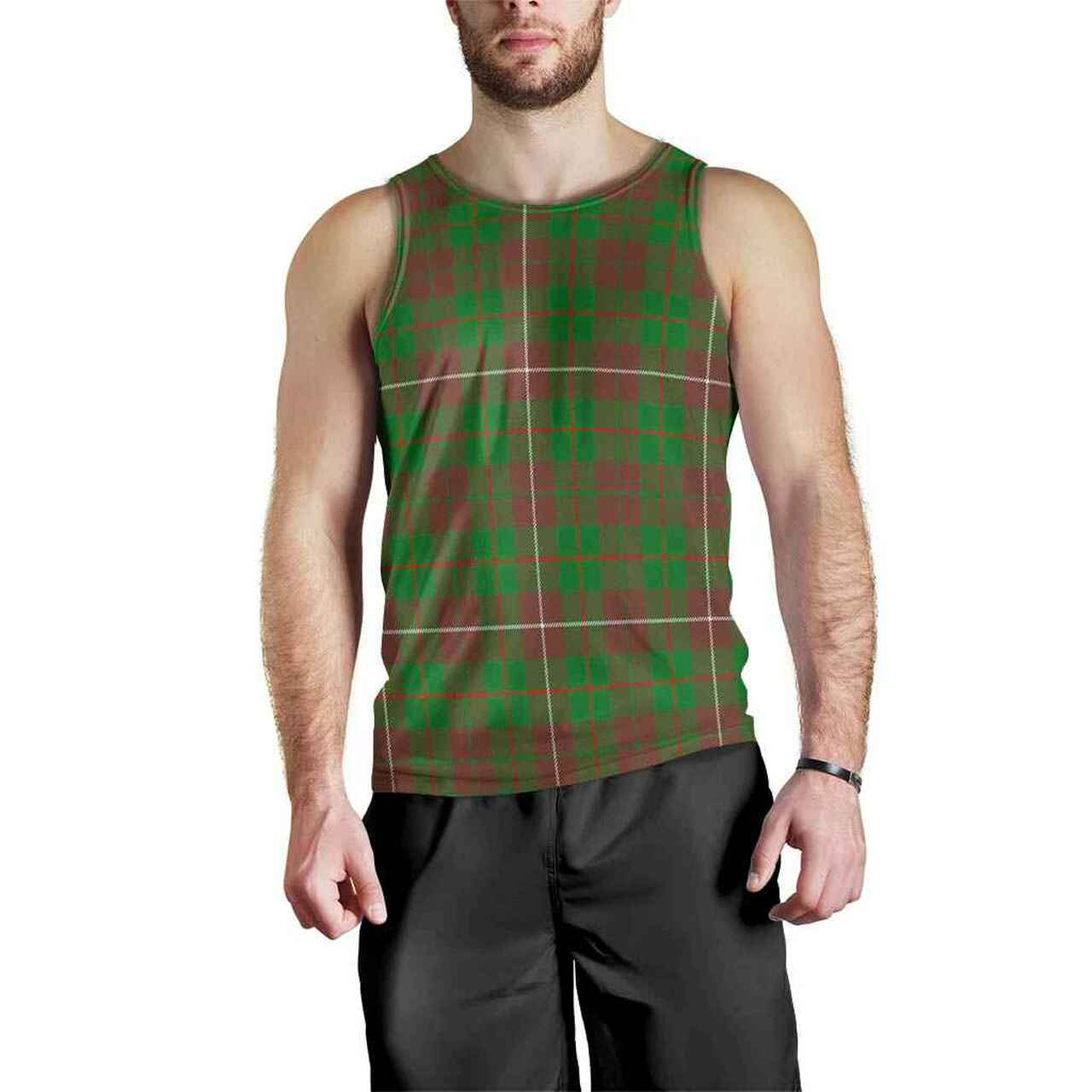 MacKinnon Hunting Modern Tartan Plaid Men Tank Top