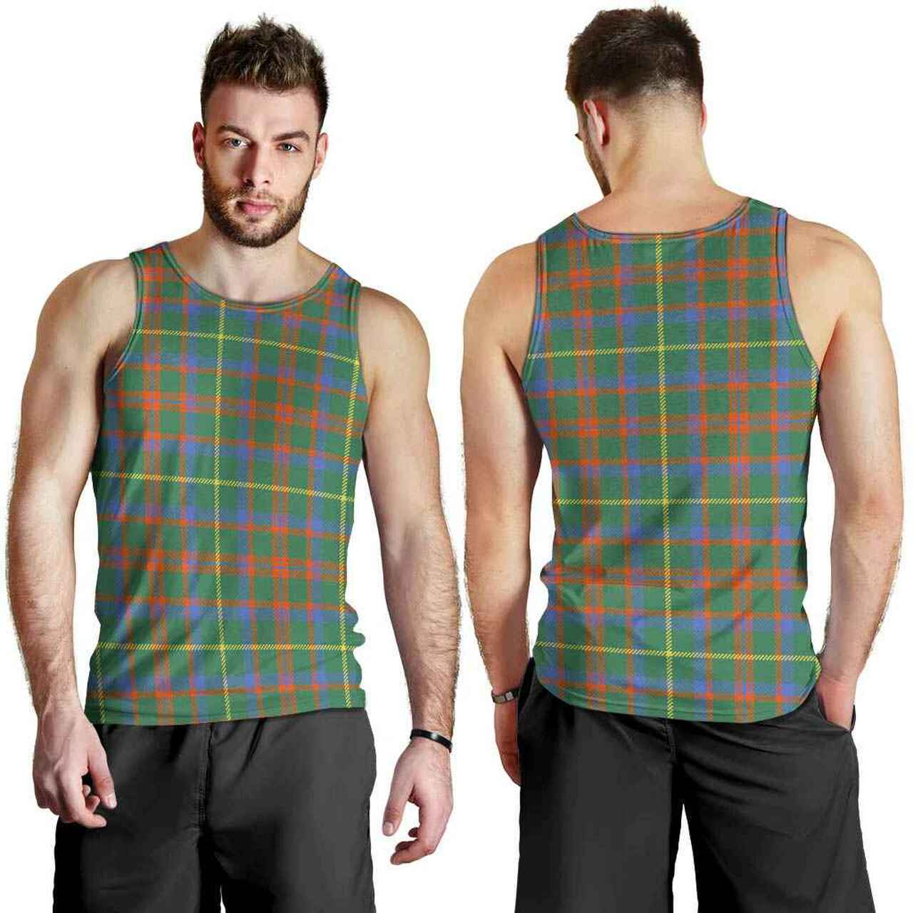 MacKintosh Hunting Ancient Tartan Plaid Men Tank Top