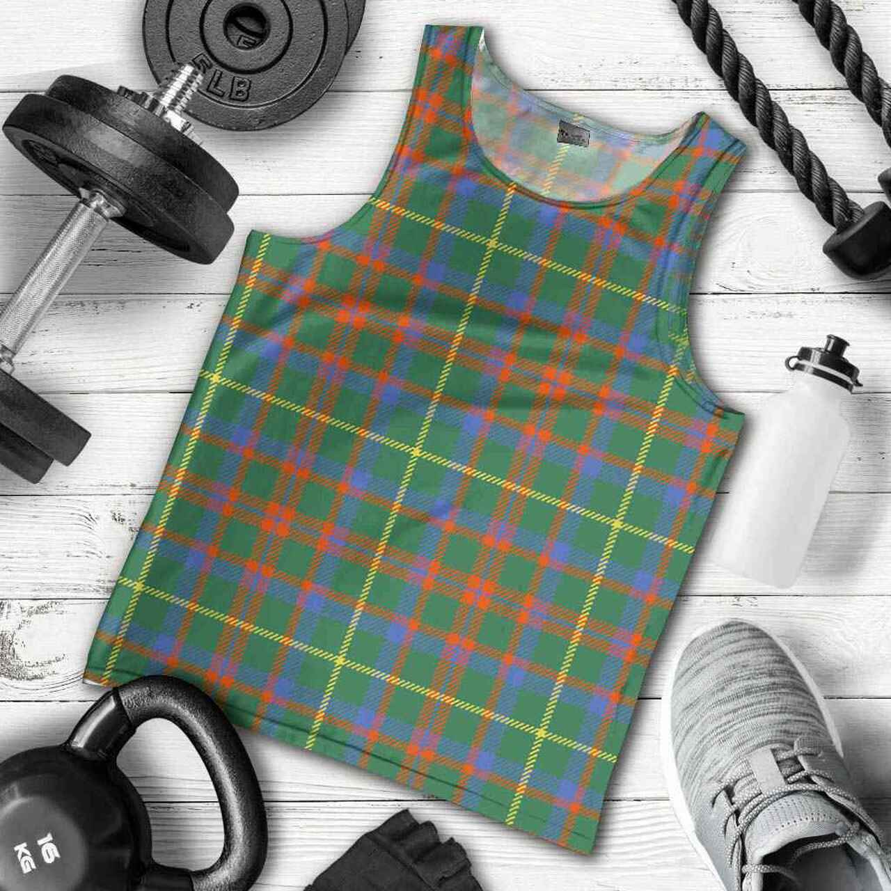 MacKintosh Hunting Ancient Tartan Plaid Men Tank Top