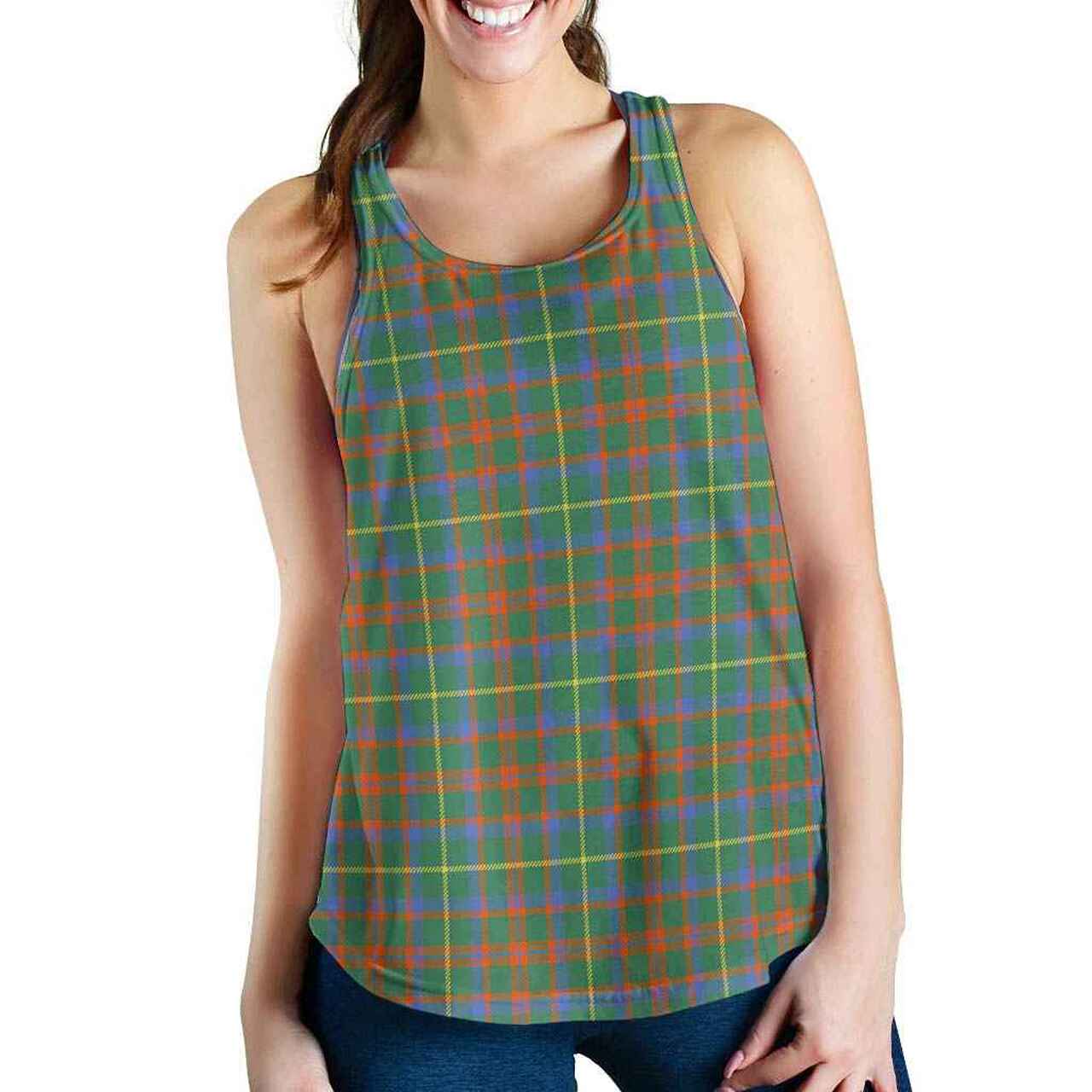 MacKintosh Hunting Ancient Tartan Plaid Women Racerback Tank