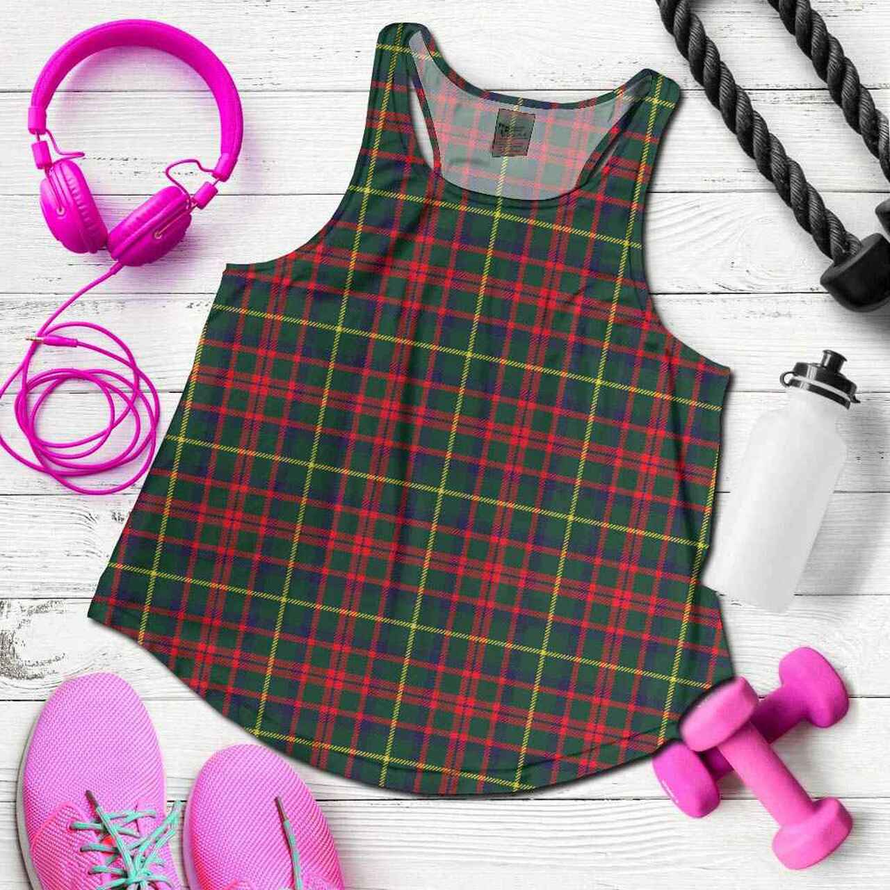 MacKintosh Hunting Modern Tartan Plaid Women Racerback Tank