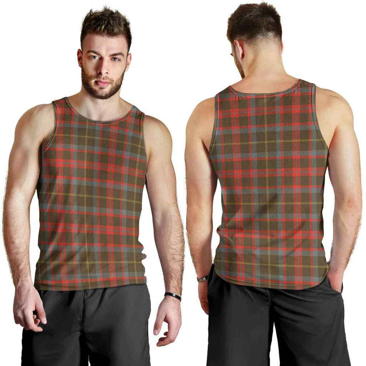 MacKintosh Hunting Weathered Tartan Plaid Men Tank Top