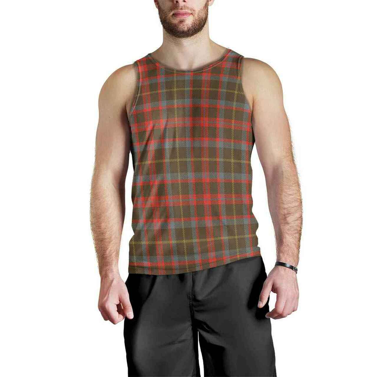 MacKintosh Hunting Weathered Tartan Plaid Men Tank Top