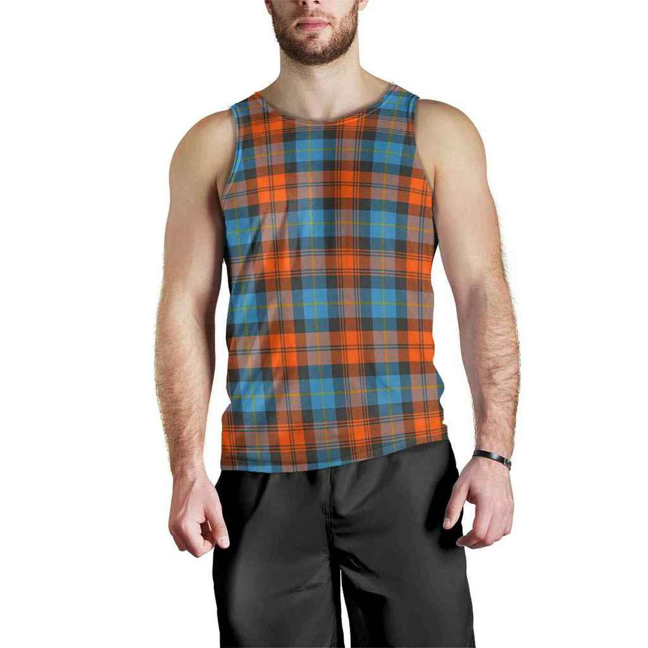 MacLachlan Ancient Tartan Plaid Men Tank Top