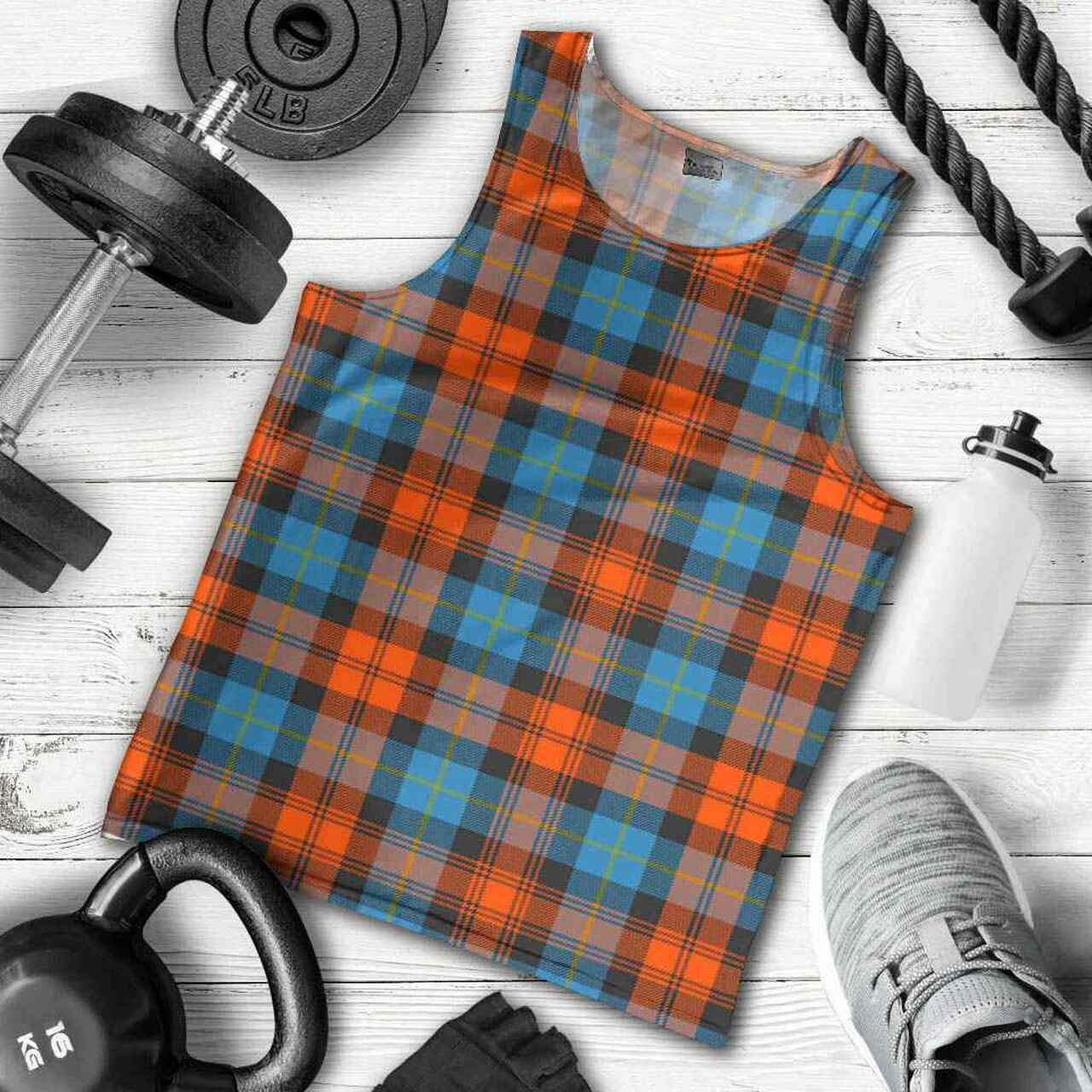 MacLachlan Ancient Tartan Plaid Men Tank Top