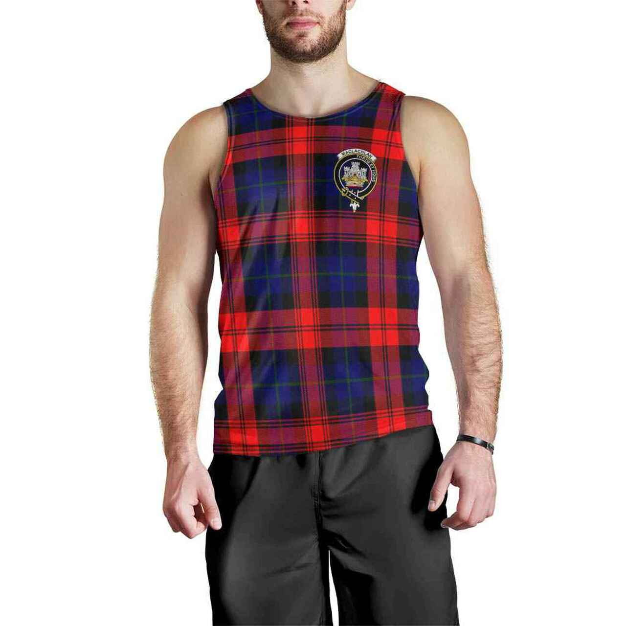 MacLachlan Tartan Crest Men Tank Top