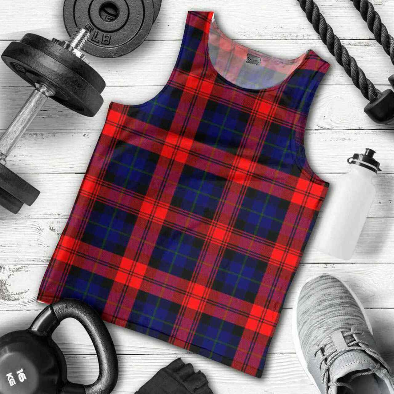 MacLachlan Modern Tartan Plaid Men Tank Top