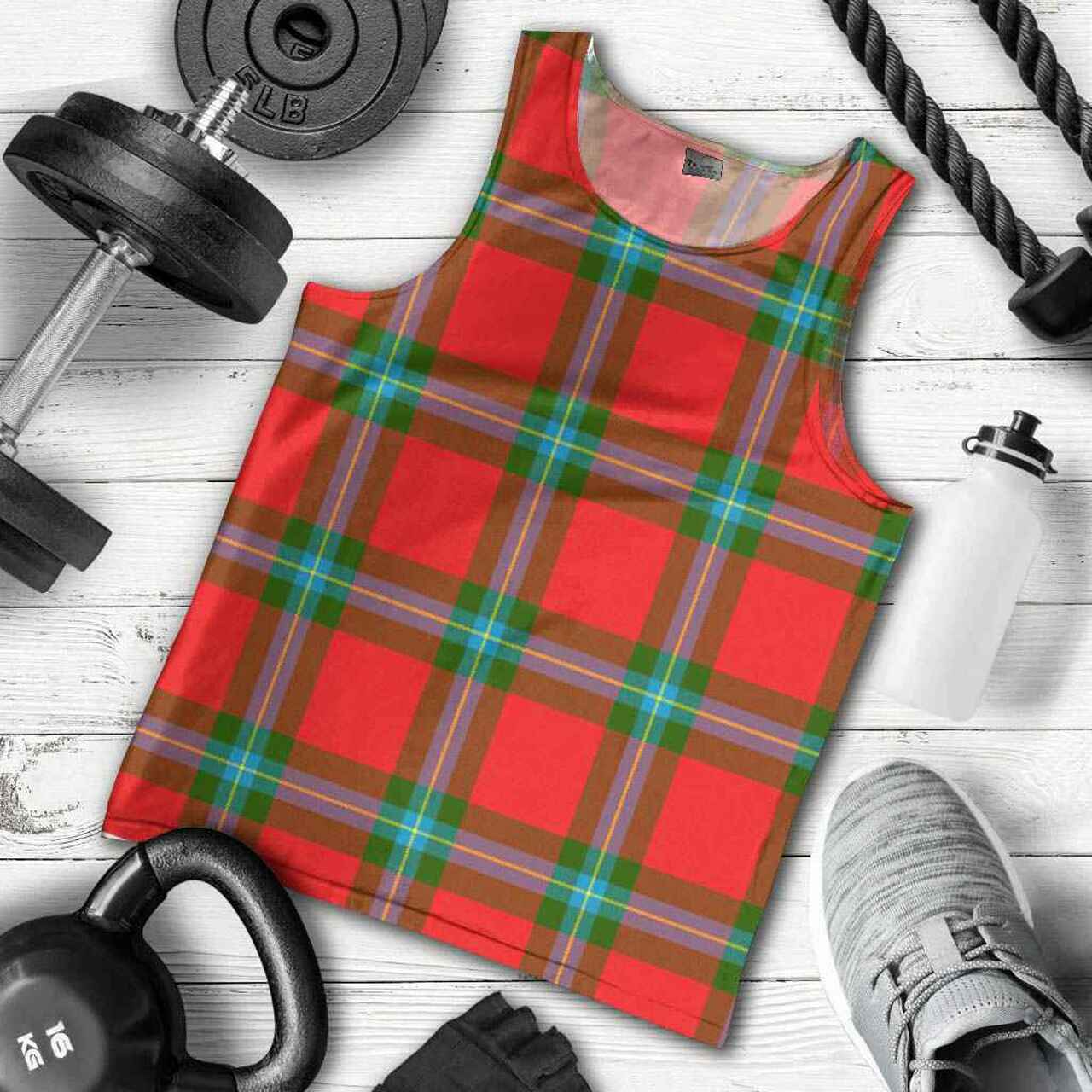 MacLaine of Loch Buie Tartan Plaid Men Tank Top