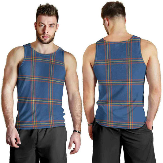 MacLaine of Loch Buie Hunting Ancient Tartan Plaid Men Tank Top