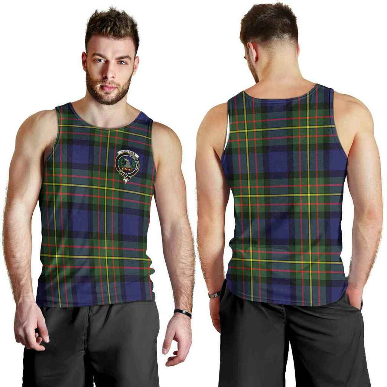 MacLaren Tartan Crest Men Tank Top