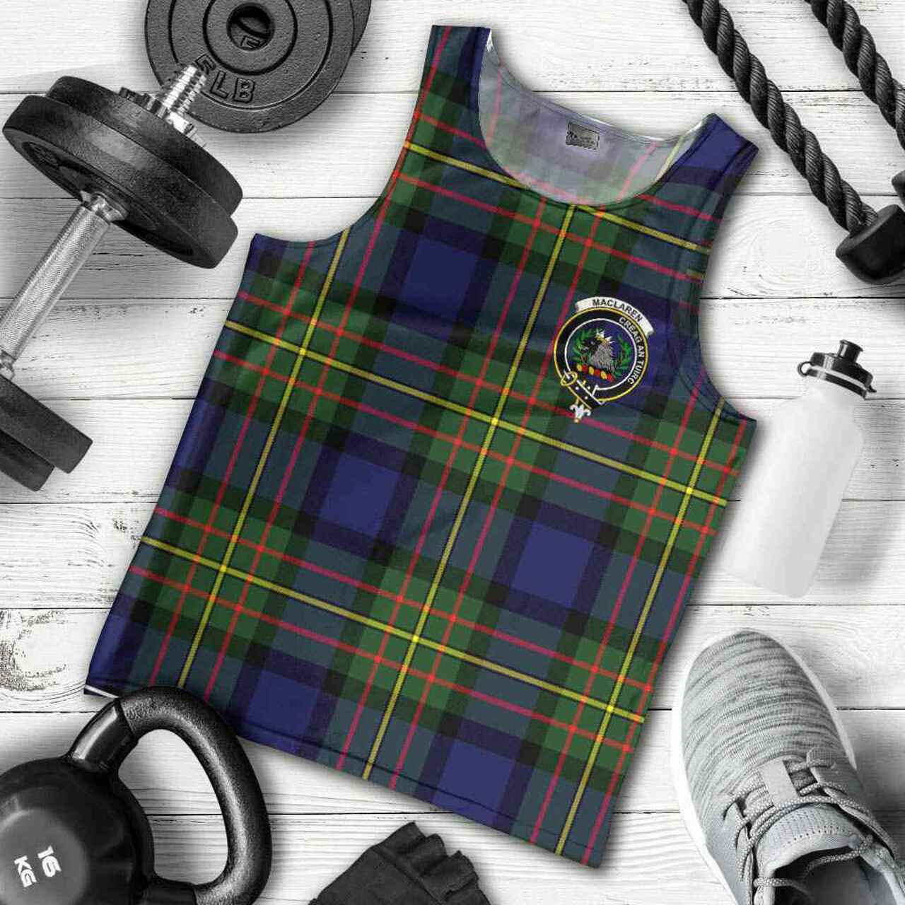 MacLaren Tartan Crest Men Tank Top