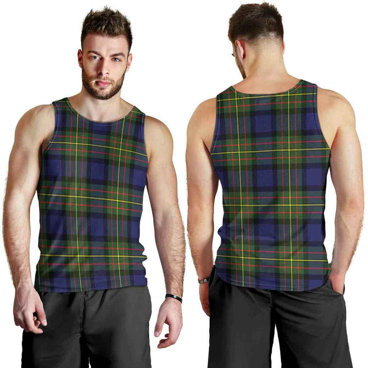 MacLaren Modern Tartan Plaid Men Tank Top