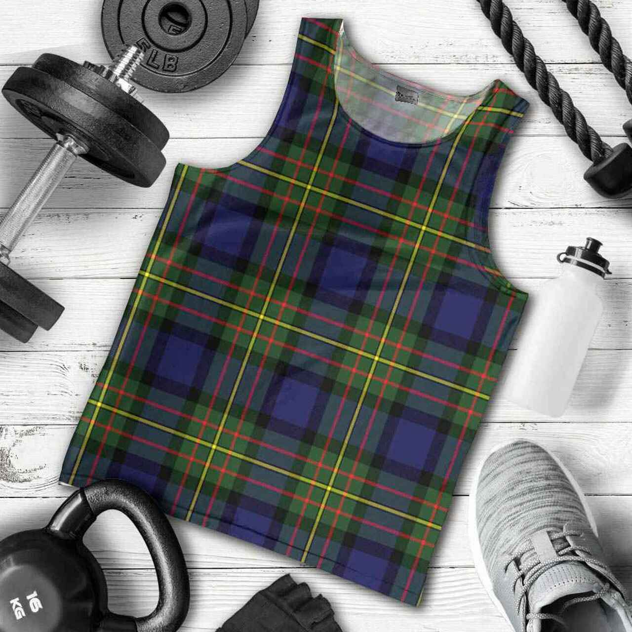 MacLaren Modern Tartan Plaid Men Tank Top