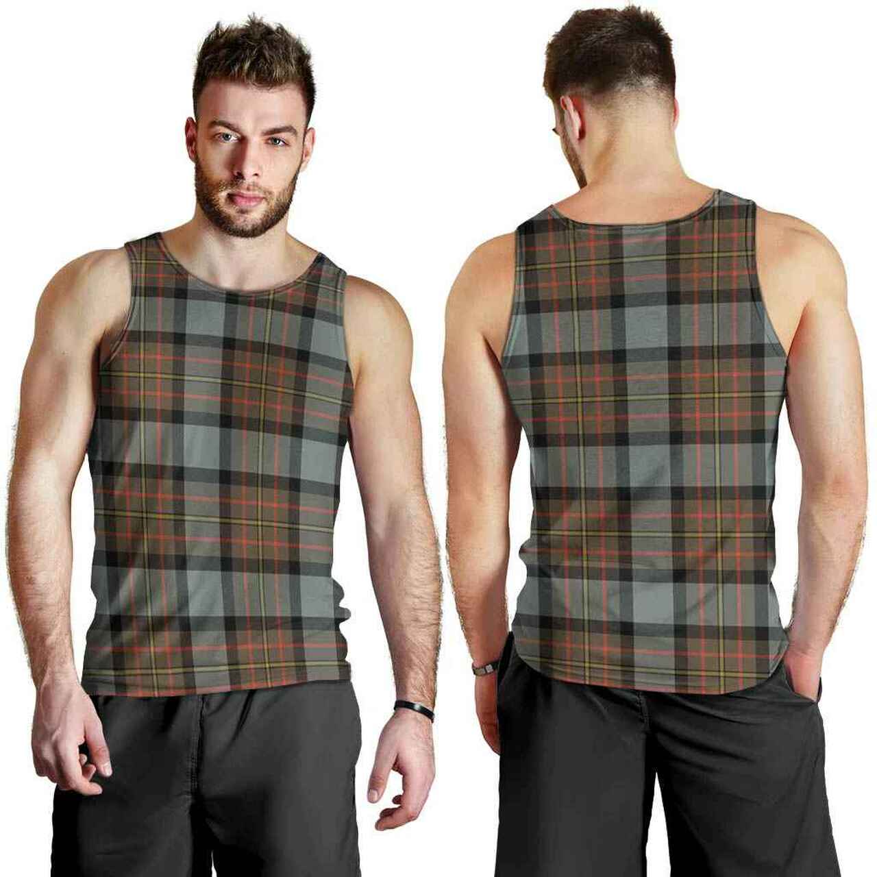 MacLaren Weathered Tartan Plaid Men Tank Top