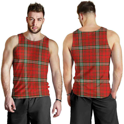 MacLay Modern Tartan Plaid Men Tank Top