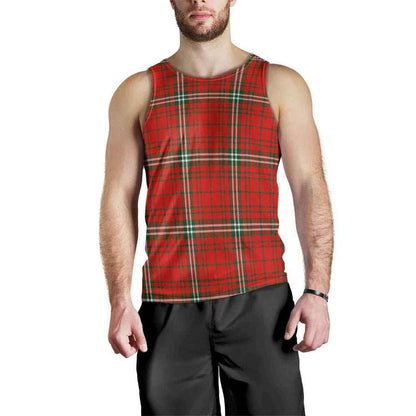 MacLay Modern Tartan Plaid Men Tank Top