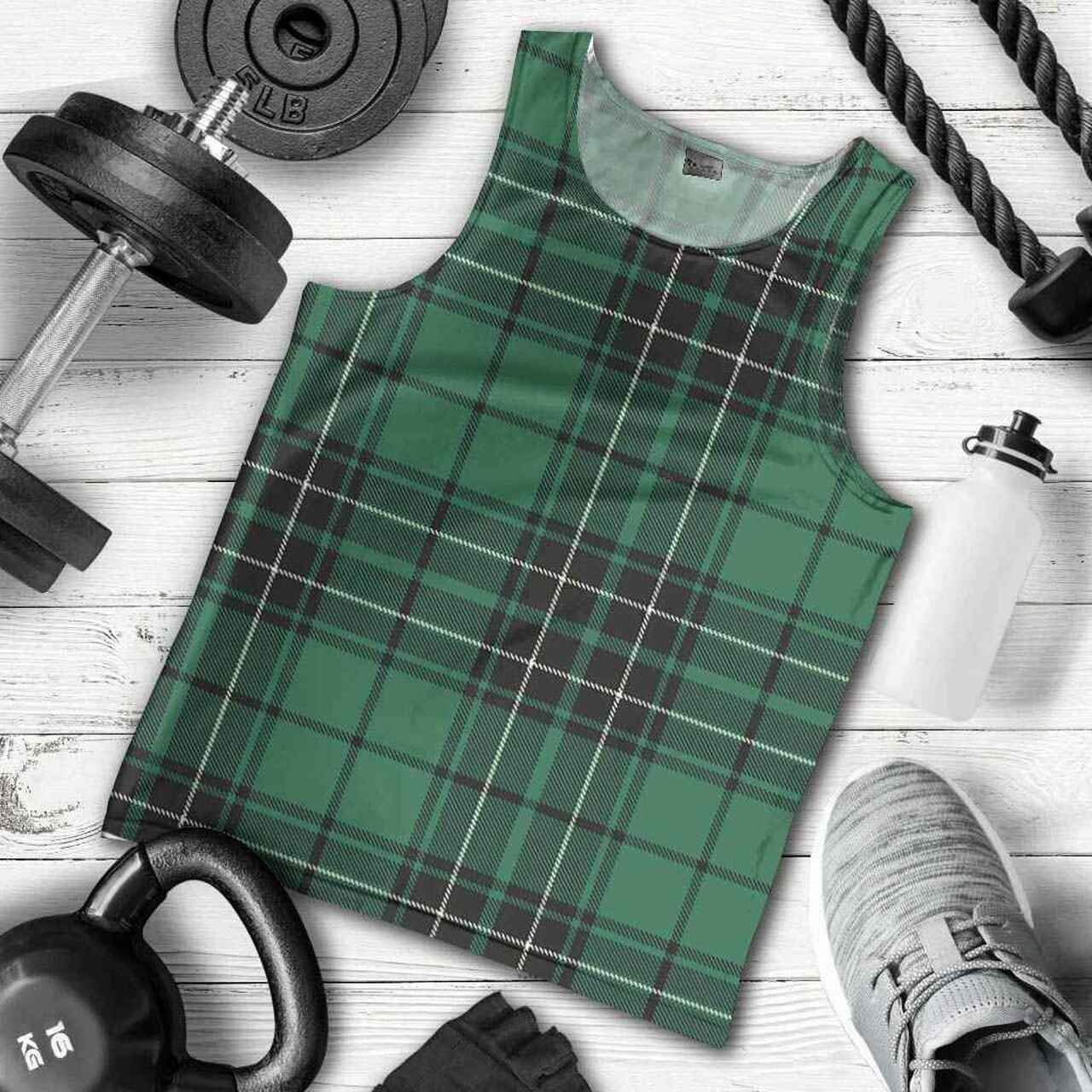 MacLean Hunting Ancient Tartan Plaid Men Tank Top