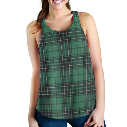 MacLean Hunting Ancient Tartan Plaid Women Racerback Tank