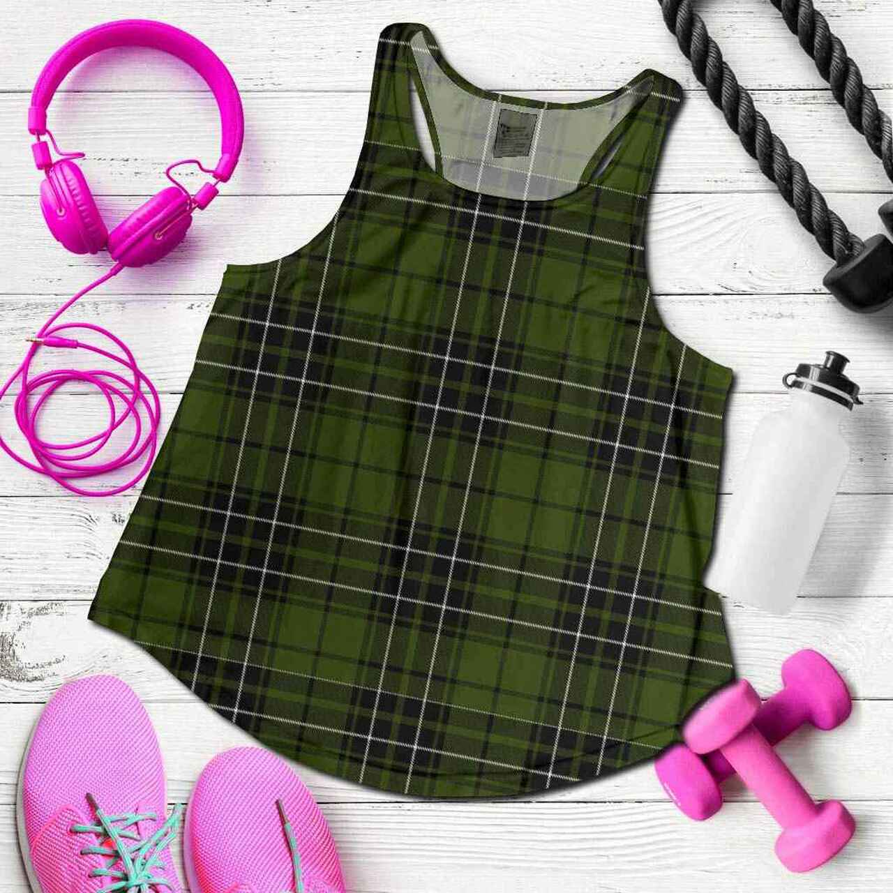 MacLean Hunting Tartan Plaid Women Racerback Tank