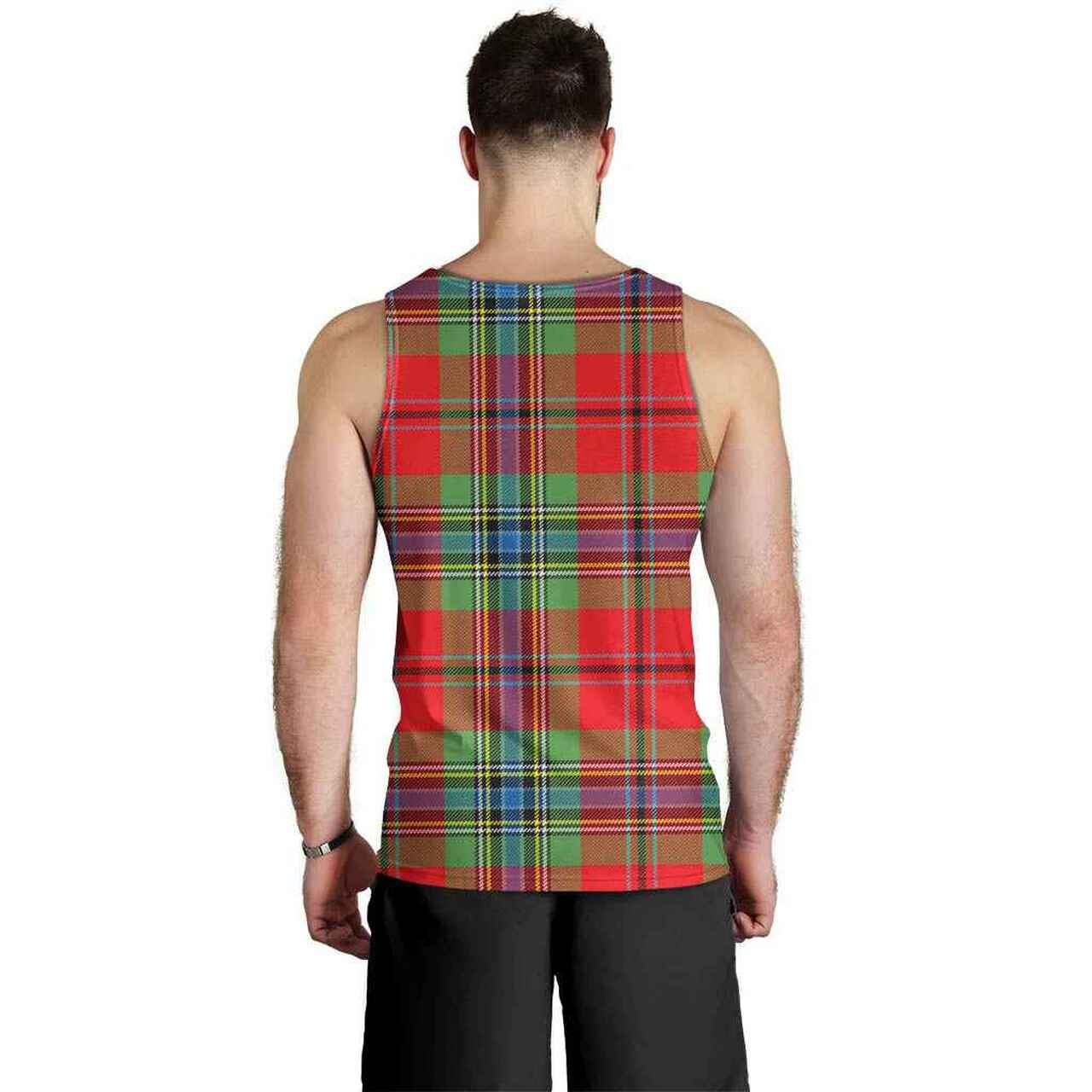 MacLean of Duart Modern Tartan Plaid Men Tank Top