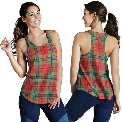 MacLean of Duart Modern Tartan Plaid Women Racerback Tank